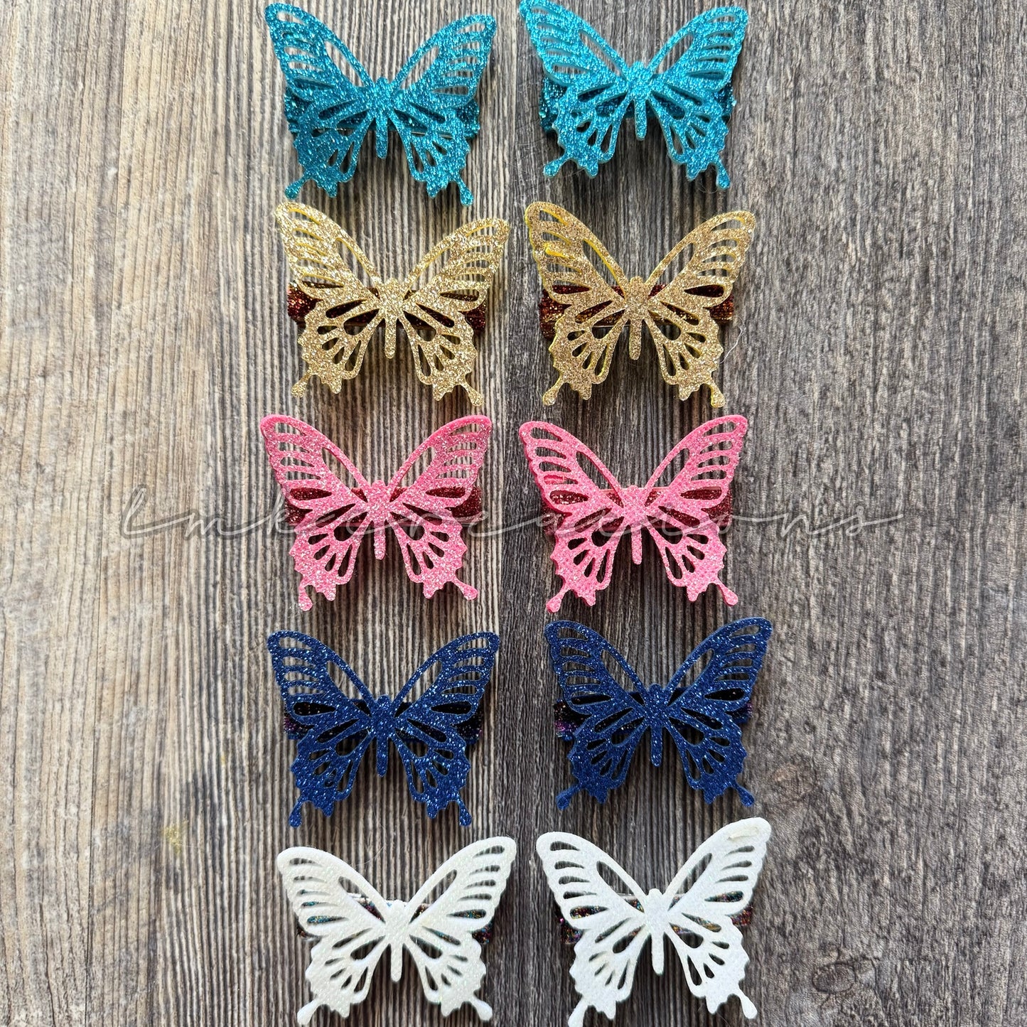 Butterfly Shimmer Clips