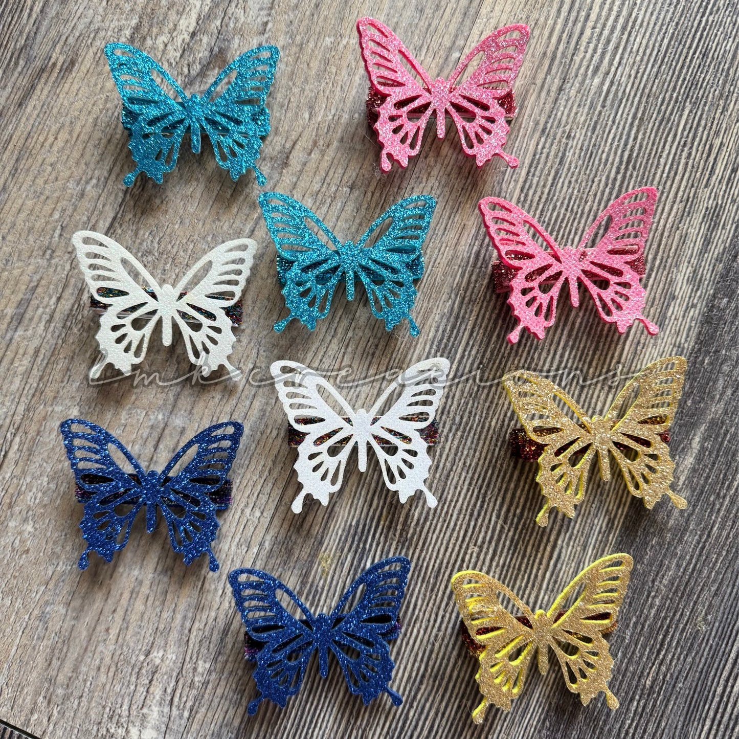 Butterfly Shimmer Clips