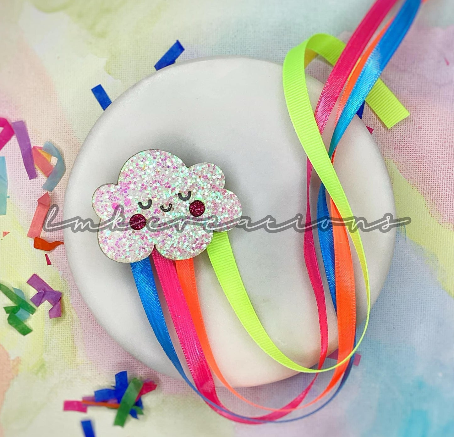 Neon Cloud Streamer Clip